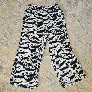 Black and White Printed Pant